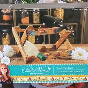 Brand new wood wine rack. Still in box